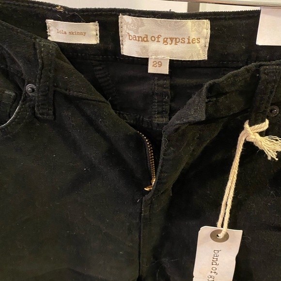 Band of Gypsies Lola Skinny Velvet Pants - Picture 2 of 5